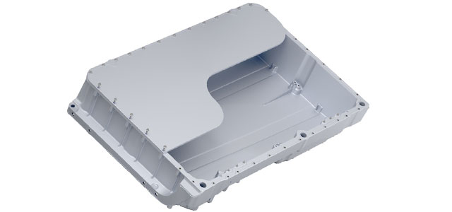 Battery tray for an e-car
